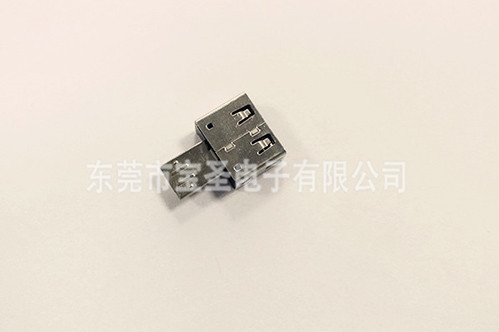 USB-MICRO公+A母转接头带护套 短体